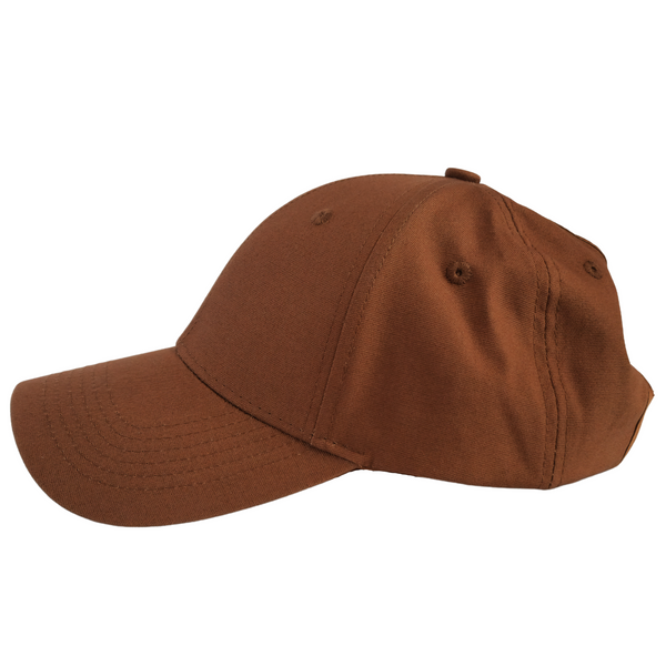 Rust Satin Ponytail Cap